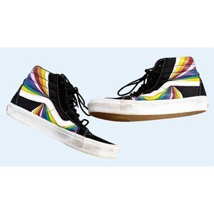 VANS SK8 HI Refract White Lace Up Sneaker Shoe M 7.5 / W 9